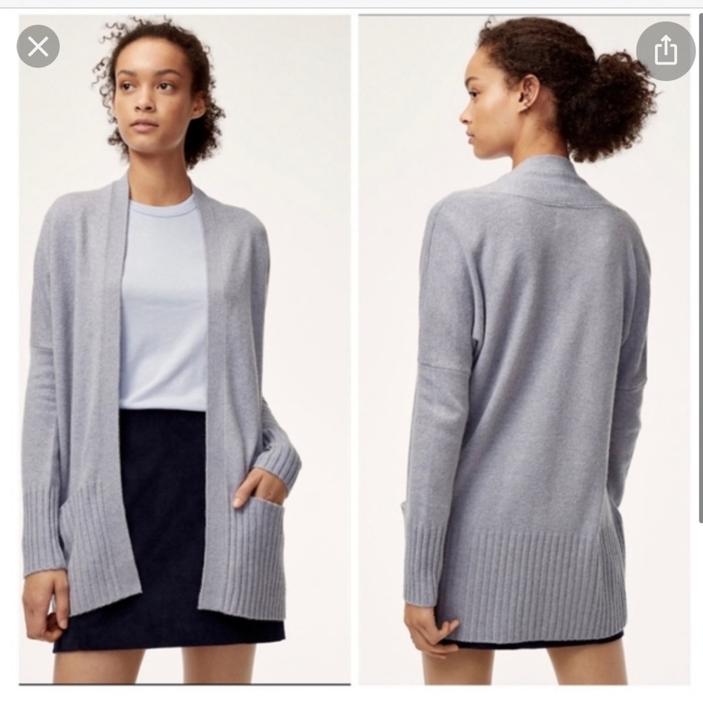 Aritizia Sunday Best Lenox Grey Cardigan
